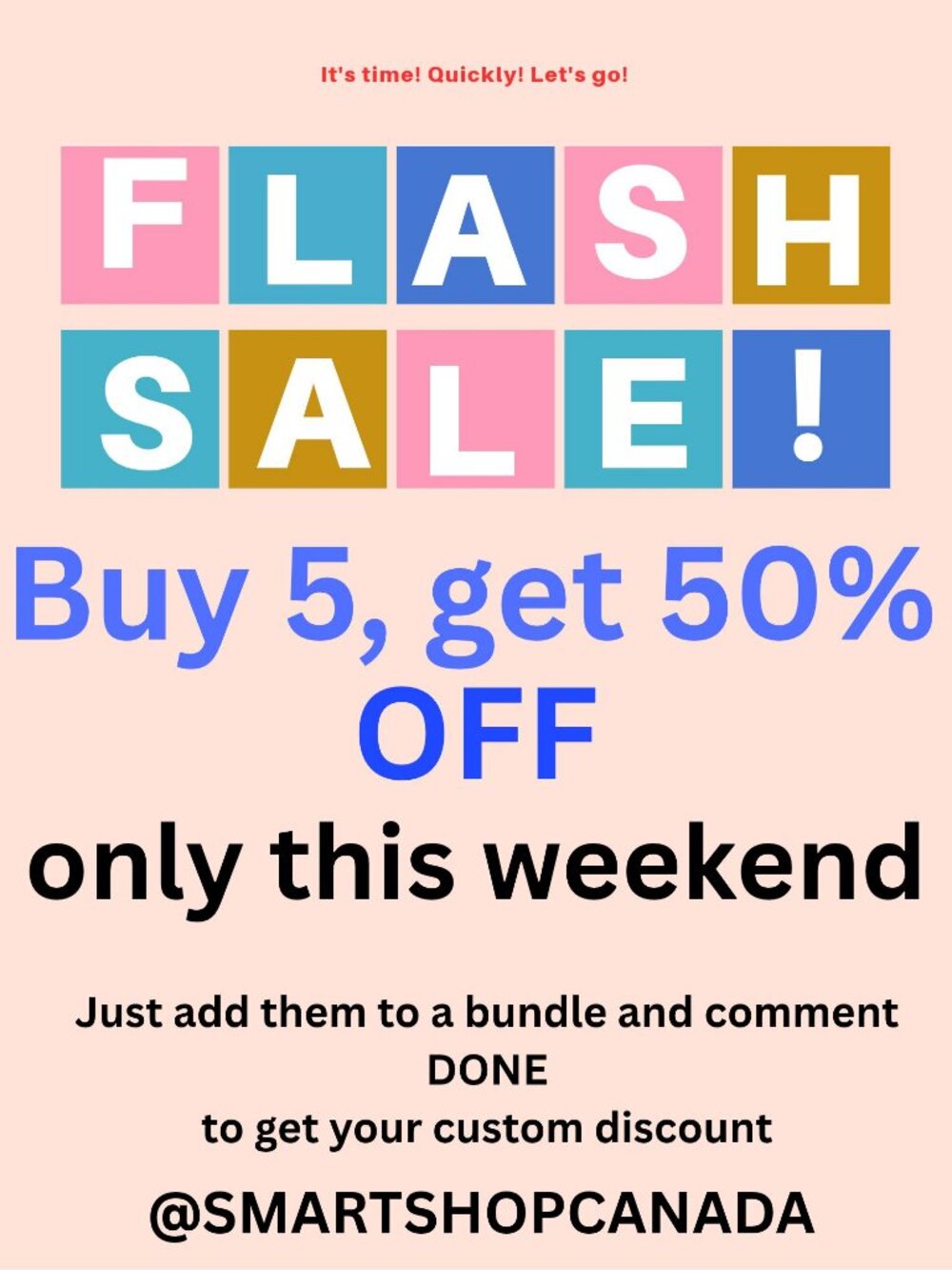 📦 COUCH CLEAR-OUT: Buy any 5 items, get 50% OFF! Just add them to a b